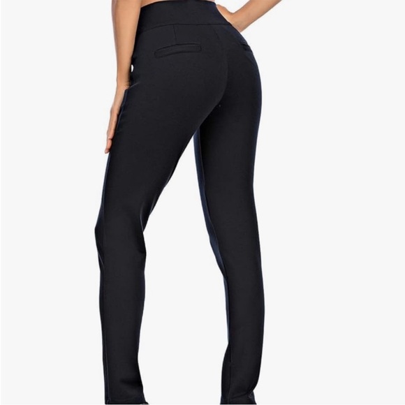 BLACK PULL ON PANTS BY NEEZEELEE. NWT. SIZE 6 - Picture 2 of 5